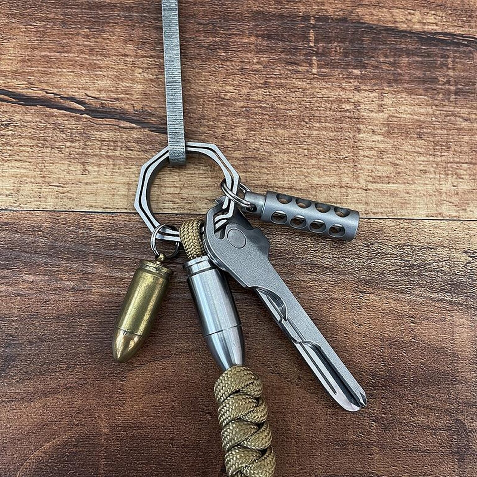 Titanium Keychain Box Tritium Keychain Titanium Tritium Vial Housing - Edcgearzone.com