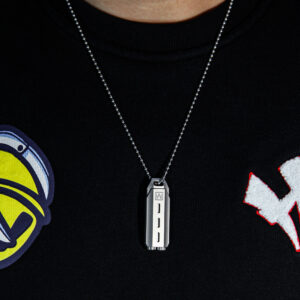 WANERSEN Titanium Necklace Pendant Locket For Powder Convenient Container