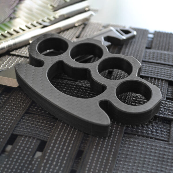Carbon Fiber Four-Finger Knuckle Duster – Lightweight Self-Defense & Survival Gear - Image 6