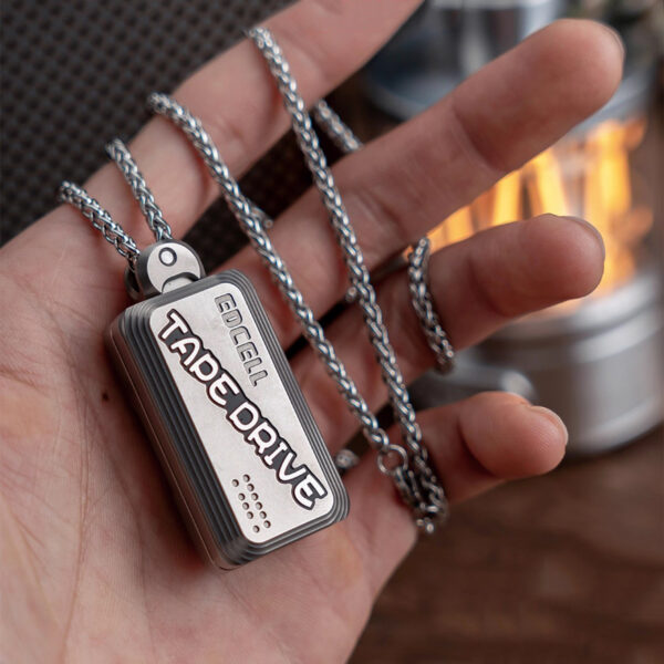 WANERSEN Tape Machine Fidget Slider – Titanium Alloy EDC Toy & Pendant - Image 5